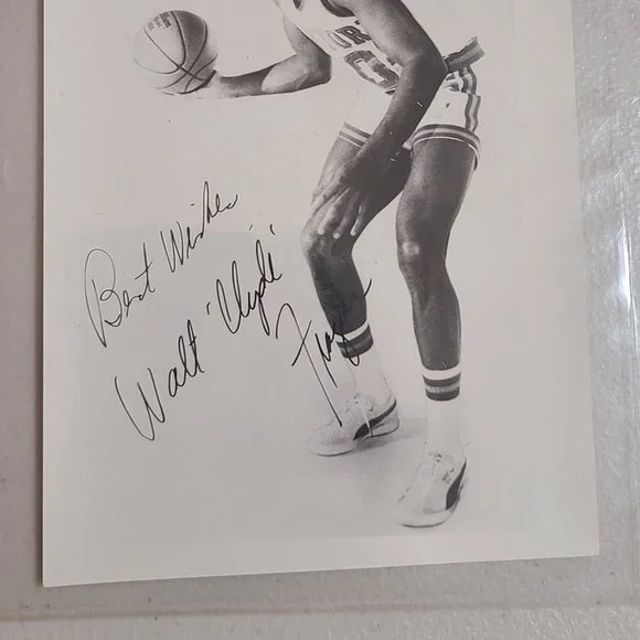 Walt Frazier Autograph Photo New York Knicks